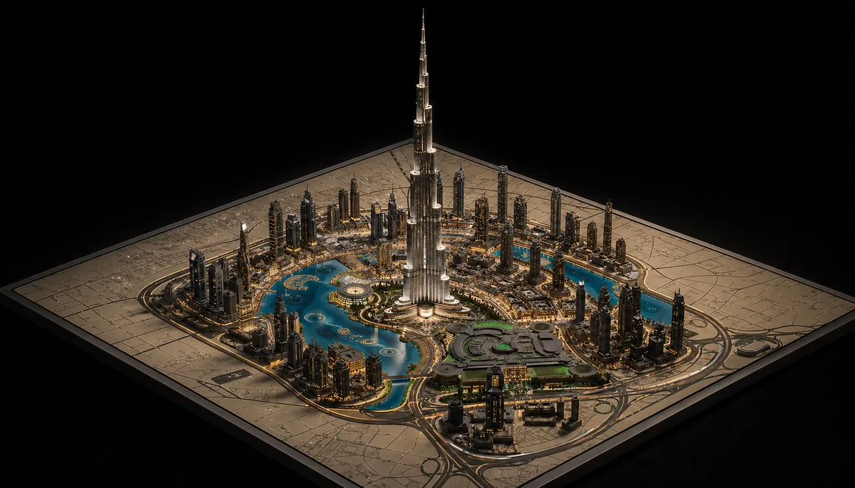 奢华 Miniature Dubai City Model