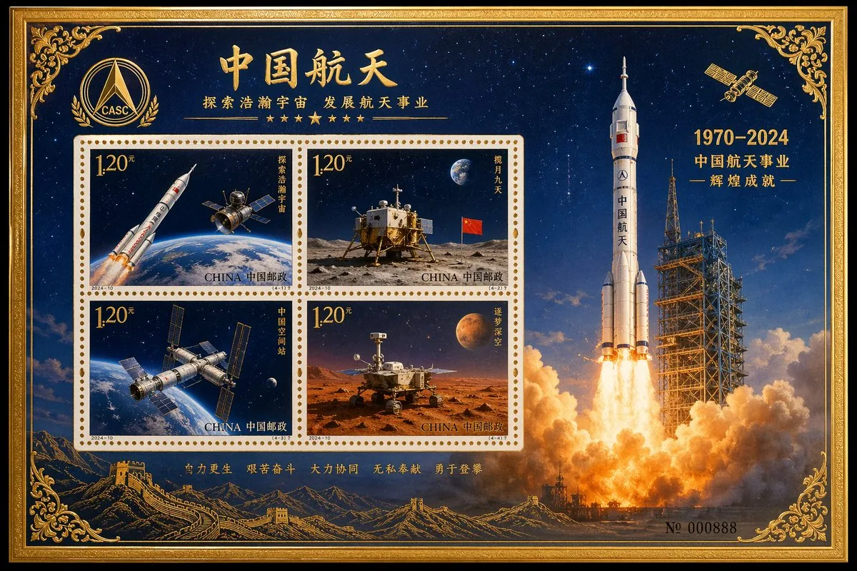 中国航天纪念邮票张