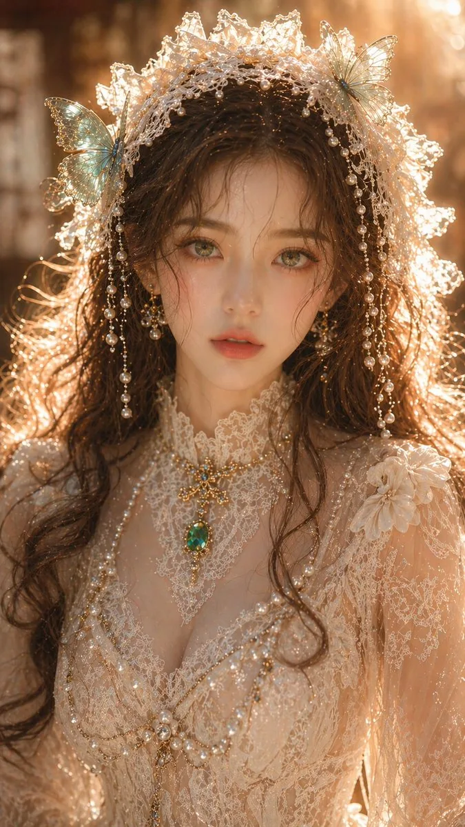 梦幻东方女性人像提示词
