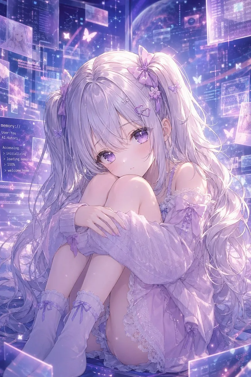 记忆空间里的薰衣草 AI 少女