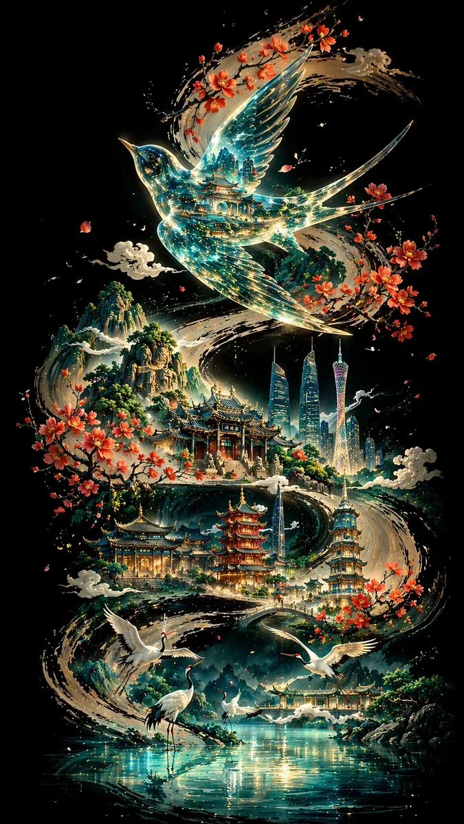 墨线广州美学海报