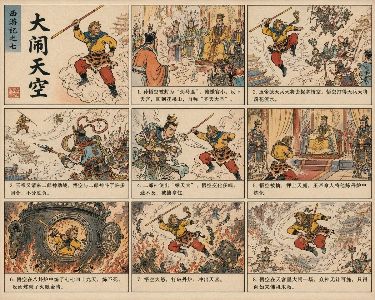 西游记中式漫画