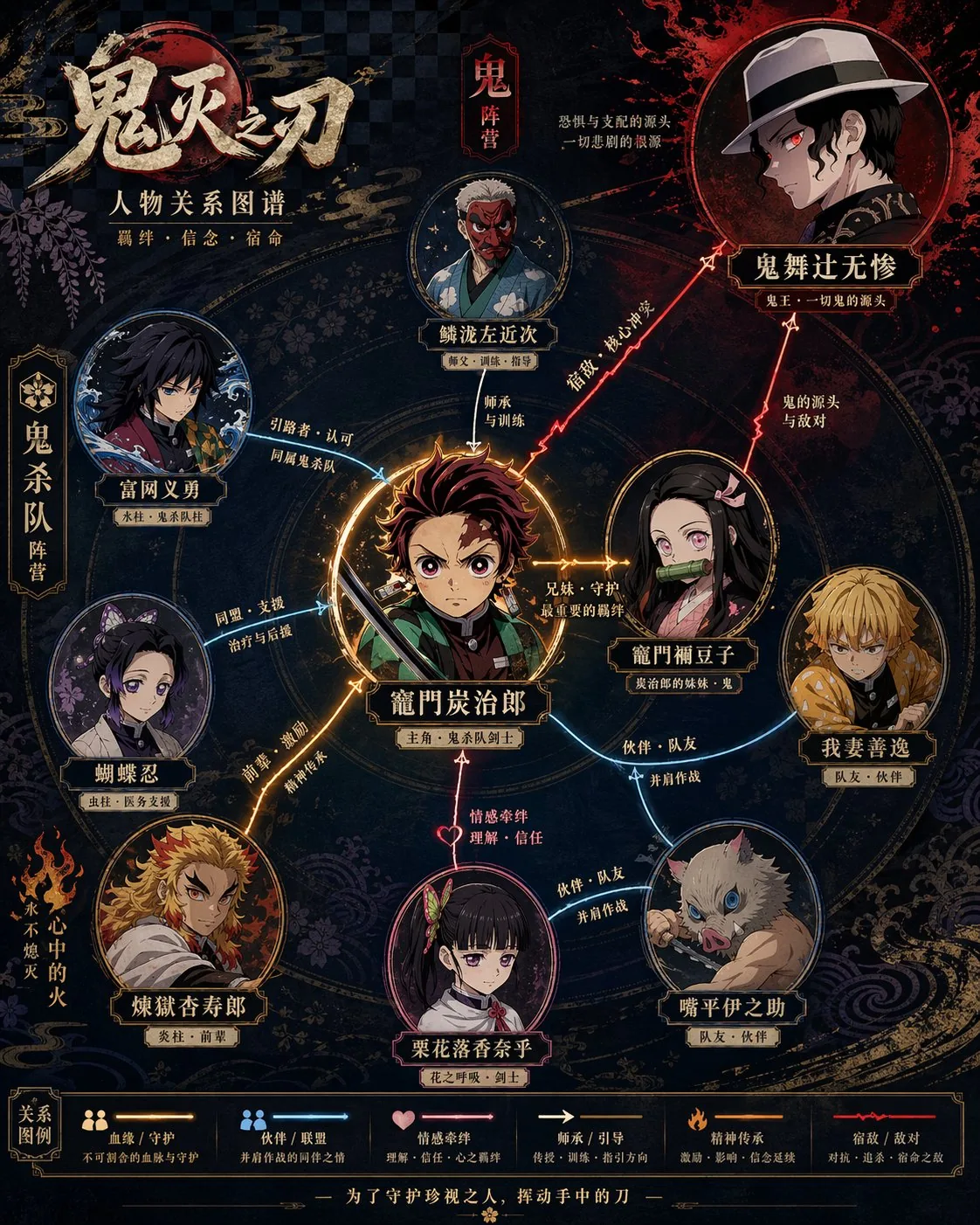 人物关系图海报