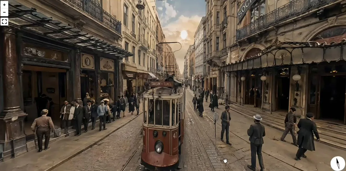 1900 年独立大街全景提示词