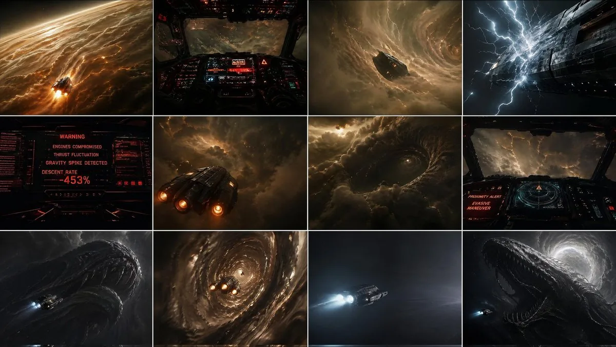 气态巨行星下降分镜