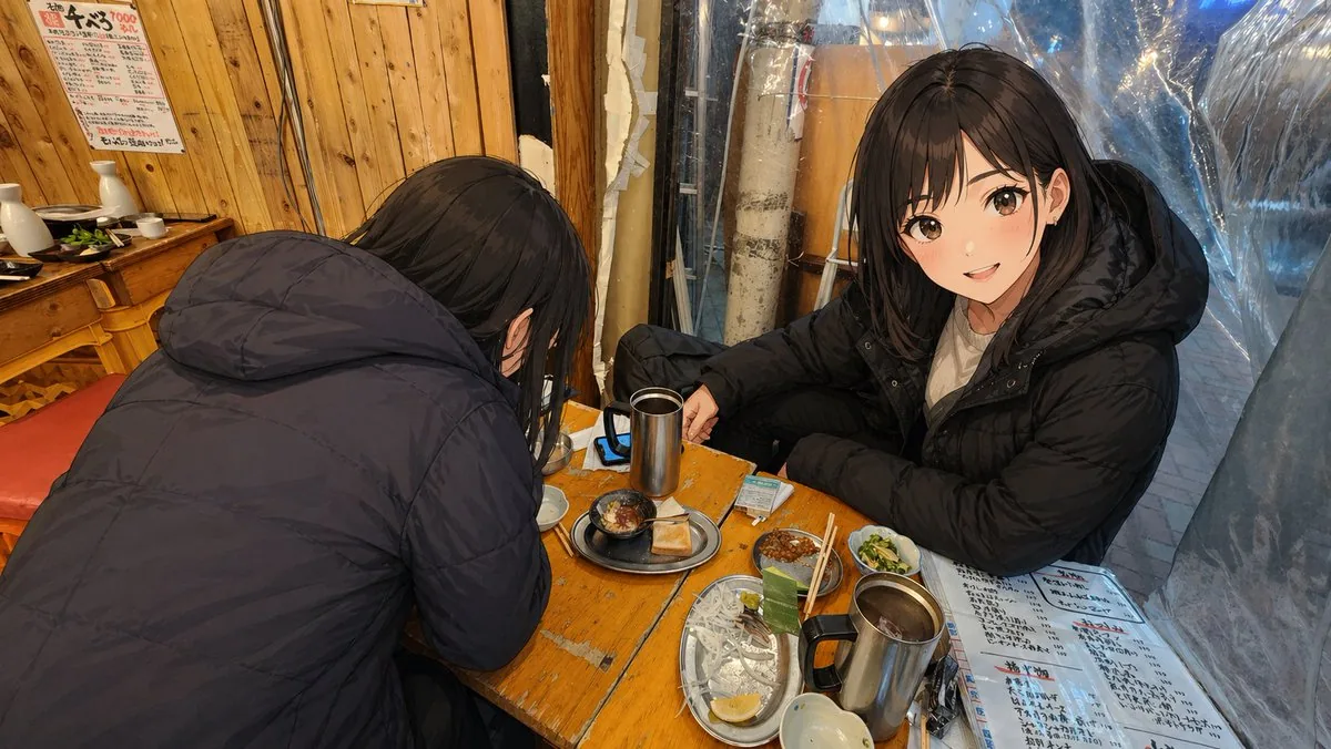 真实居酒屋里的动漫角色照片