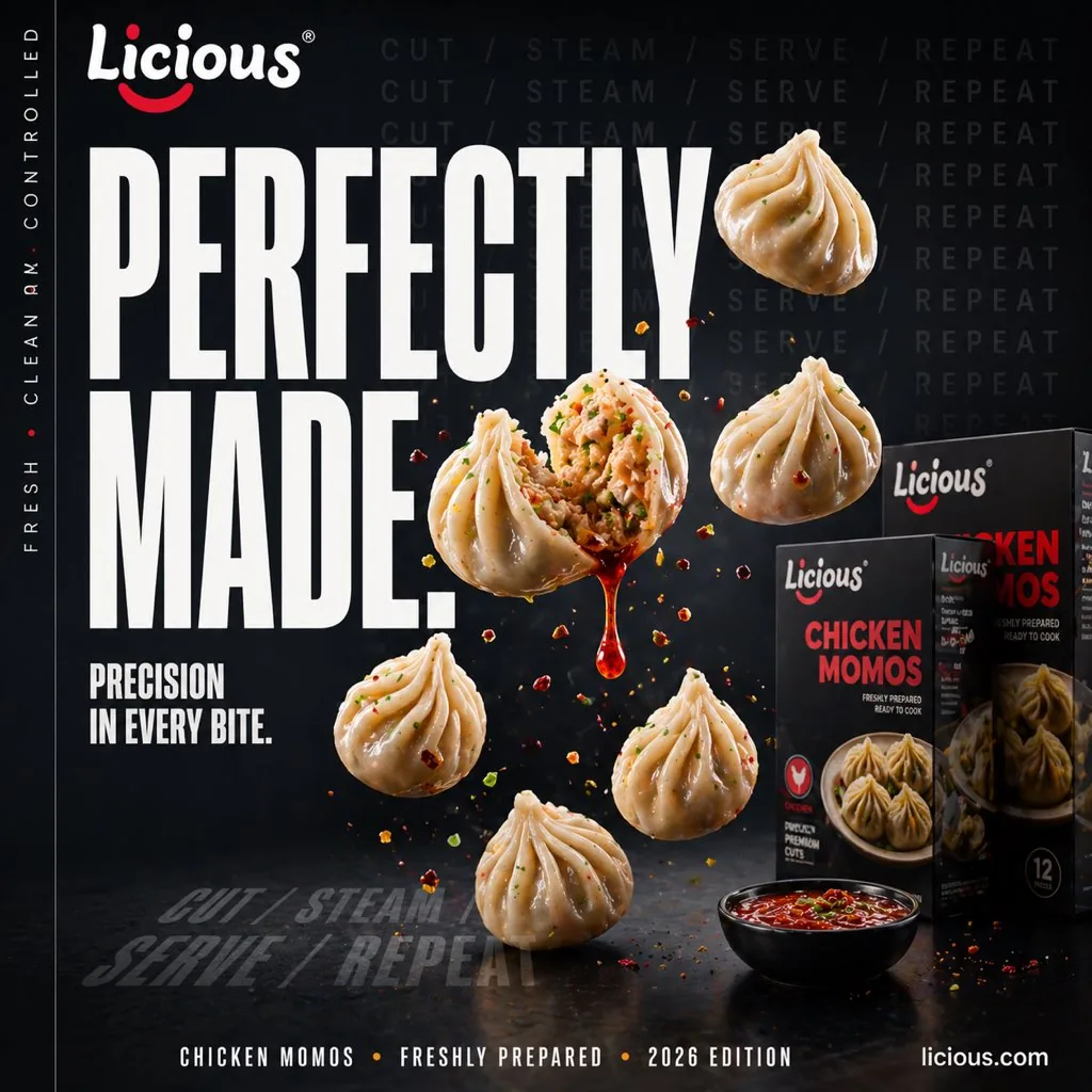 电影感 Chicken Momos Ad 海报